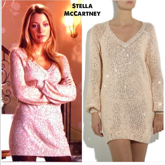 Stella McCartney Dresses & Skirts - Stella McCartney sequin sweater dress It 38/US2